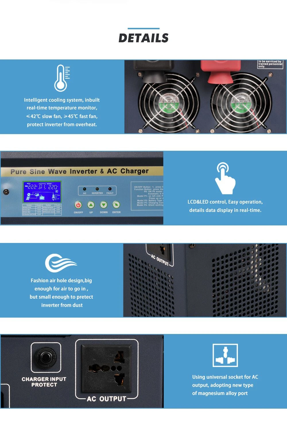 12v pure sine wave power inverter